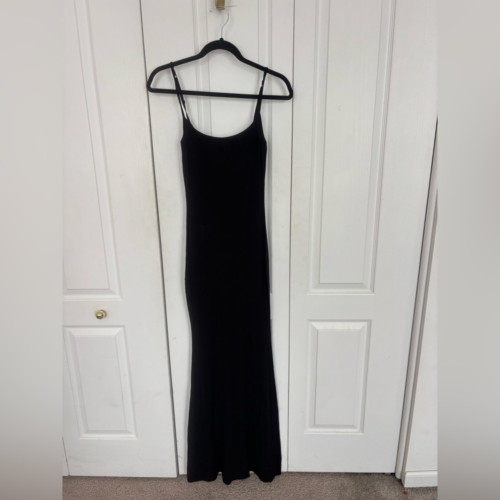 Skims Black Maxi Dress
